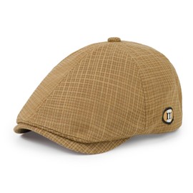 Qlauca Newsboy Hat for Men Cotton 6 Panel Newsboy Hat