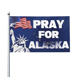 Pray For Alaska Flag Sign 2x3 Support Alaska Strong Flag Banner Tapestry For Festival Party Holiday No Flagstand P4