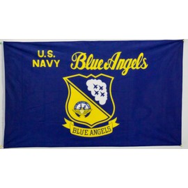U.S Navy Blue Angels 3x5 Flags Rough Tex Knitted Nylon Flag 3'x5' House Banner 90cm x 150cm Grommets Double Stitched Premium Quality Indoor Outdoor Pole Pennant