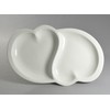 有田焼 Heart of Dividers, Bakeware 2 Piece Set White ID – 60 – 01 – 1 