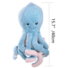 Octopus Plush Toys, Soft Octopus Toys, Best Gift for Birthday, Party, Christmas. 1 Piece (15.7inch, Orange)