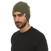 Minus33 Gorro reversible de lana merina, micropeso, color azul pizarrón/gris
