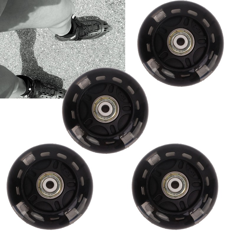 4 PCS Inline Skate Flash Wheel Roller Skate PU Wheels
