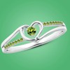 Meadows Round Peridot Ring Solitaire Peridot Ring