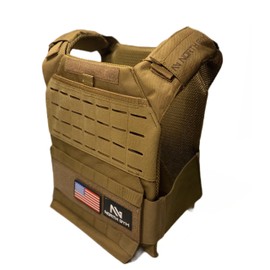 Northgym Adjustable Weighted Vest/Incl. Two 3D Weight Plates in 14lbs / 20lbs/ 30lbs/ 42.5lbs - Optimized Weight Distribution and with Curved Plates for Running, Functional Training and Working Out