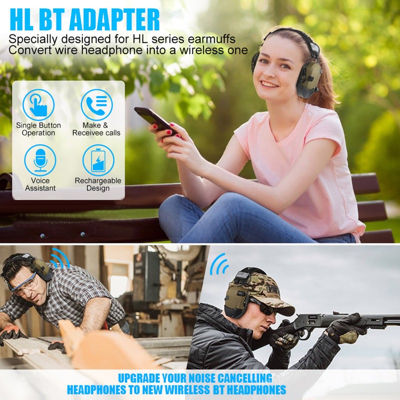 W1 BT Adapter Design for Walker's Series Earmuffs Convert Wire