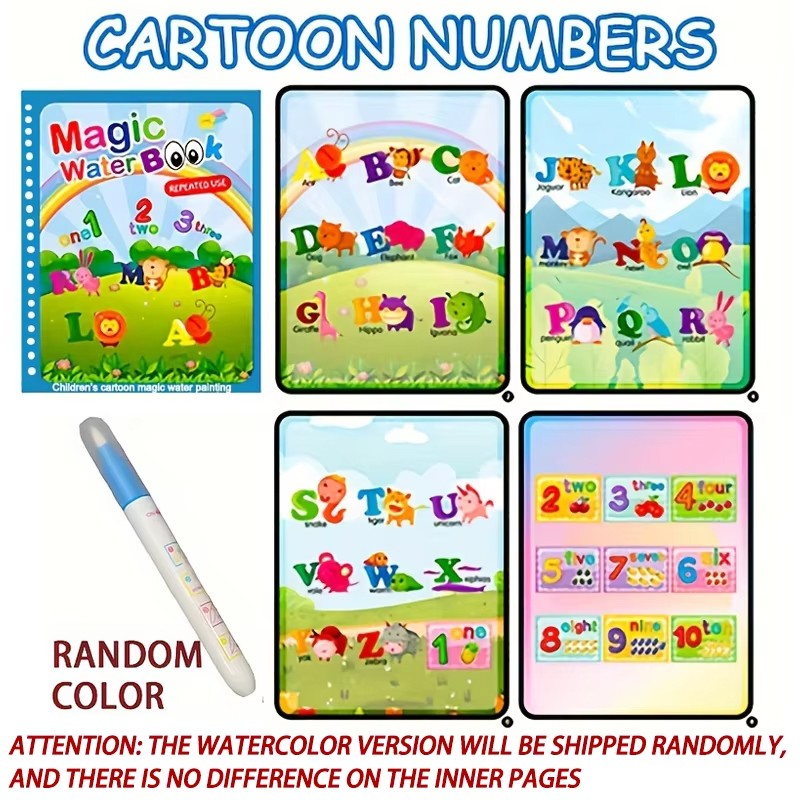 Reusable Water Drawing Book for Kids – Mess-Free Magic Coloring