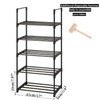OYREL Shoe Rack, Sturdy Metal Shoes Rack Organizer,Narrow Shoes Stand