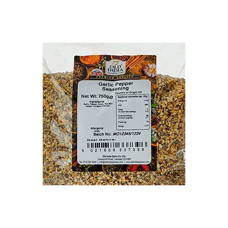 Old India Garlic Pepper Seasoning 750 g
