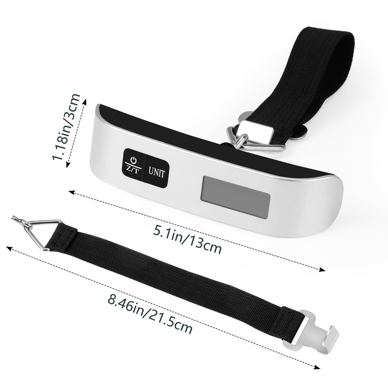 Brencco Electronic Luggage Scales, Portable Scales Max 50 kg/110 Lb,