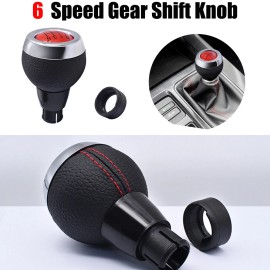 JYMAOYI For MINI Cooper F55 F56 F57 F58 Manual 6 Speed Car Gear Stick Shift Knob Red