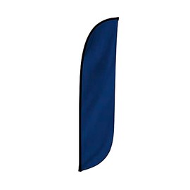 LookOurWay Feather Flag Banner - 12 Feet Tall Advertising Flags for Outdoor Business and Events Promotion - Swooper Flag Only - Solid Color Flags - Blue (10M1200060)