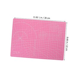 Operitacx 2pcs A4 Cutting Pad Double-Sided Cutting Cutting Engraving Anti-Cut Pad Rubber Stamp Board (Pink + Purple) 2pcs Handcrafts Cutting Mat Cutting Boards Light Mats PVC