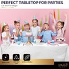 Amcrate Rectangular Plastic White Reusable Tablecloth Cover - Ideal for