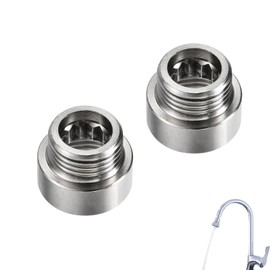 2 PCS Shower Head Extension Arm Professional Shower Extension Pipe Fitting Shower Hose Reducer Adaptor Stainless Steel G1/2 Male to Female Thread 20mm Shower Head Extender for Bathroom Accessory