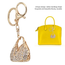 Rhinestone Keychain, Ladies Handbag Shape Key Ring Hanging Purse Pendant Handbag Charm for Mother's Day Valentines