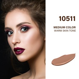 Soft Matte Complete Foundation Multi Function Longwear Pore Minimising Liquid Foundation with Nicotinamide Full Coverage Oilcontrol Light Weight Matte Finish Foundation for Oily Skin 10511, 1.34Fl Oz