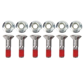 6PCS Sprocket Bolt and Nuts Kit, M8 Sprocket Bolts Aluminium Alloy Plated Sprocket Screw Kit Replacement for Yamaha YZ YZF for Kawasaki KX KXF, CR CRF, for Suzuki RM RMZ