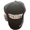 Security Baseball Cap Embroidered Law Enforcement Adjustable Hat Black Solid
