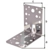 1 x heavy-duty angle bracket with rib., 335250