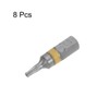 sourcing map 8 x T9 Torx Hexagonal Screwdriver Bit 1/4