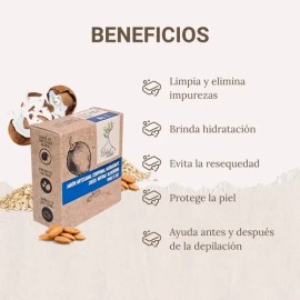 Jabón Hidratante Vegano Corporal Aclarante Antioxidante 100g