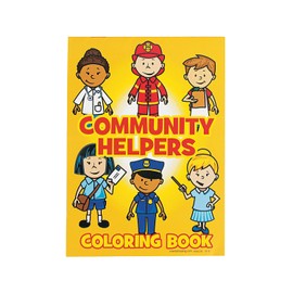 Fun Express Community Helper Coloring Book - 24 Pieces - Educational and Learning Activities for Kids