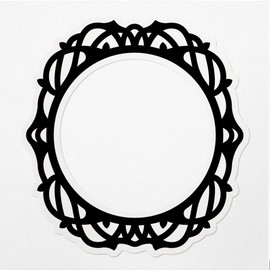 Decal Stickers of Patterns Frame Premium Indoor (No Waterproof) Vinyl Decal Stickers for Laptop Phone Accessory Helmet Car Window Mug Tuber Cup Door Wall Decoration - USCVER3c16382BL0124