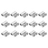 PATIKIL 10x4x5mm Wire Rope Clip 15pcs Metal Cable Clamp 3mm