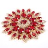 Crystal Glass Rhinestones Decoration, Crystal Flower Buttons Brooches for Wedding
