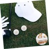 BESPORTBLE 6pcs Rubber Golf Practice Balls Realistic Feel for Training