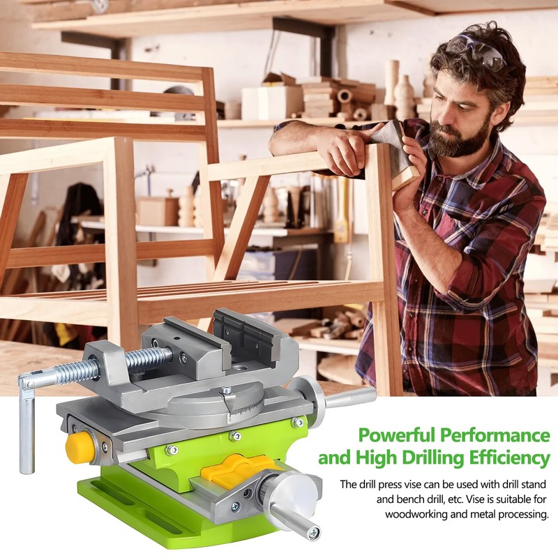 Rotary Table Drill Press Vise, Mini Drill Press, 90 °