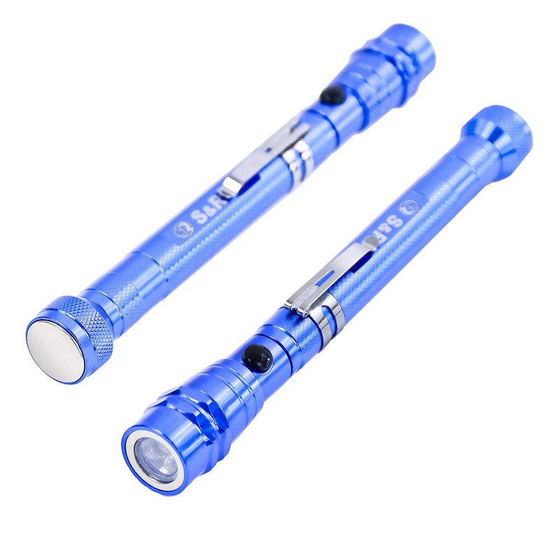 S&R Mini Flexible Magnetic Torch with 3 LED Extension 175-582