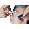 Professional Eyebrow Scissors Set Extra Sharp with Comb Travel Case,