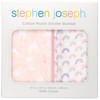 Stephen Joseph Muslin Stroller Blankets Unicorn