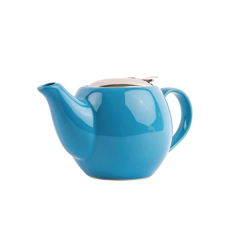 Olympia CAF� Teapot 510Ml Blue with New Useful Features for