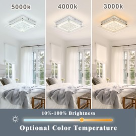 Crystal Ceiling Light Fixture, LED Kitchen Ceiling Light Hallway Lighting Fixtures Ceiling Light Fixtures Ceiling Mount Crystal Chandeliers Ceiling Lights for Bedroom Bathroom Ceiling Light