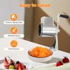 Manual Rotary Cheese Grater Grinder,Hand Crank Vegetable Carrot Shredder Round