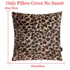 6 Pack Leopard Printed Series Pillow Covers,Soft Plush Animal Theme