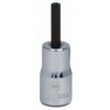 1/4" Dr, 0.05" Size, SAE Hex Bit Socket, 6 Pts,