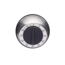 Taylor Pro Wind Up Kitchen Timer, Stainless Steel 60 Minute Mini Cook's Timer, Easy Cooking and Baking Portable Countdown Alarm Clock, Recommended by Professional Chefs