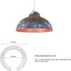 LEDSone Metal Ceiling Lamp Shade 29cm Easy Fit Light Pendant