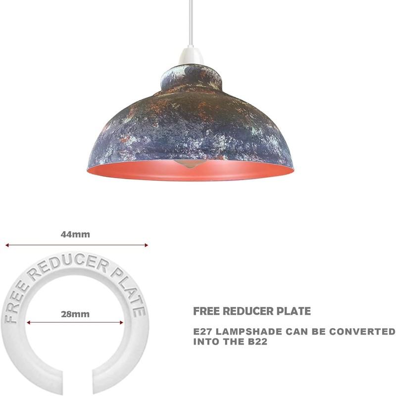 LEDSone Metal Ceiling Lamp Shade 29cm Easy Fit Light Pendant