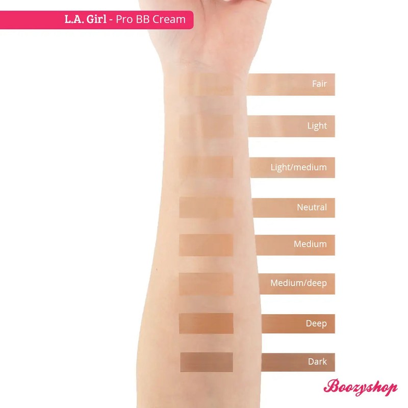 LA Girl Pro BB Cream, GBB946 Medium/Deep - Medium skin,