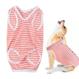 Dokeno Dog Bodysuit After Surgery Recovery Suit for Dogs Anti Licking Dog Onesies Dog Recovery Suit Cone E-Collar Alternative Recovery Suit for Dogs Cats After Surgery (S)