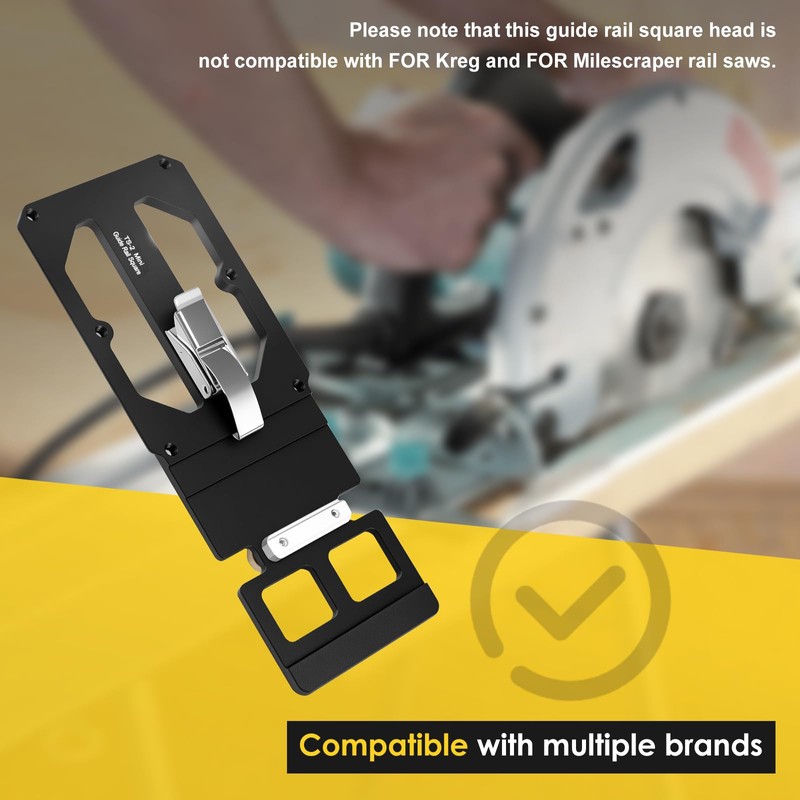 Aluminium Alloy Track Saw Square Guide Accurate Efficient Right Angle