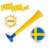 FUN FAN LINE - Pack x3 Plastic Trumpets/Vuvuzela stadium horn