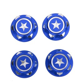 Aluminium Alloy Hex Wheel Mount Nuts, 4pcs Metal 17mm Hex Wheel Nut RC Spare Part Replacement Compatible with Summit RC Car(Mazarine)
