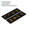 PATIKIL 6x2" Push Pull Door Sign, 1 Pairs Acrylic Self-Adhesive
