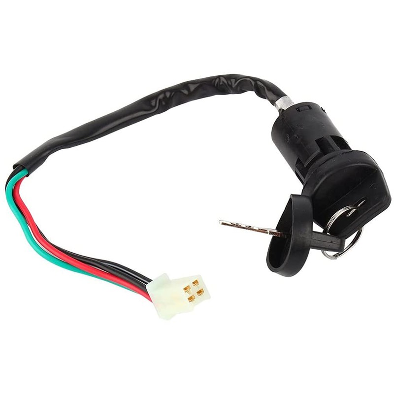 ANCLLO 4 Pin Ignition Key Switch 4 Wire for 50cc